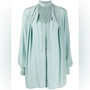 VICTORIA BECKHAM 
Oversized Tie-Neck Blouse NWT